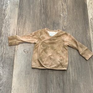 Jax & Lennon Brown Tye Dye Snap Top